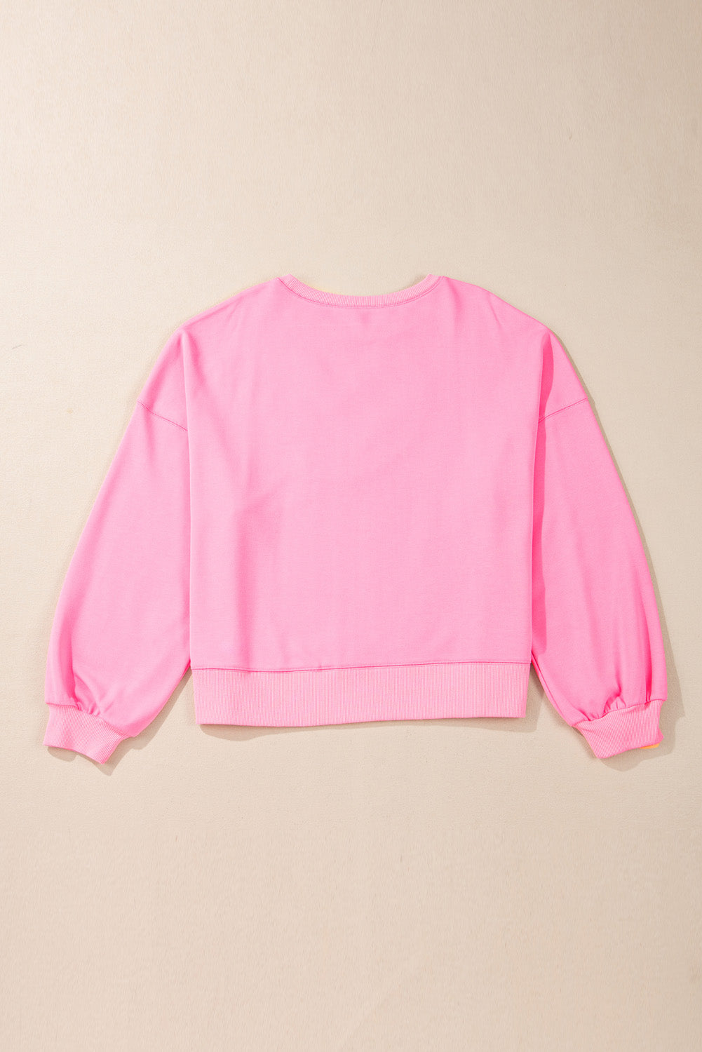 Pink Touch Down Rugby Football Embroidered Sweatshirt