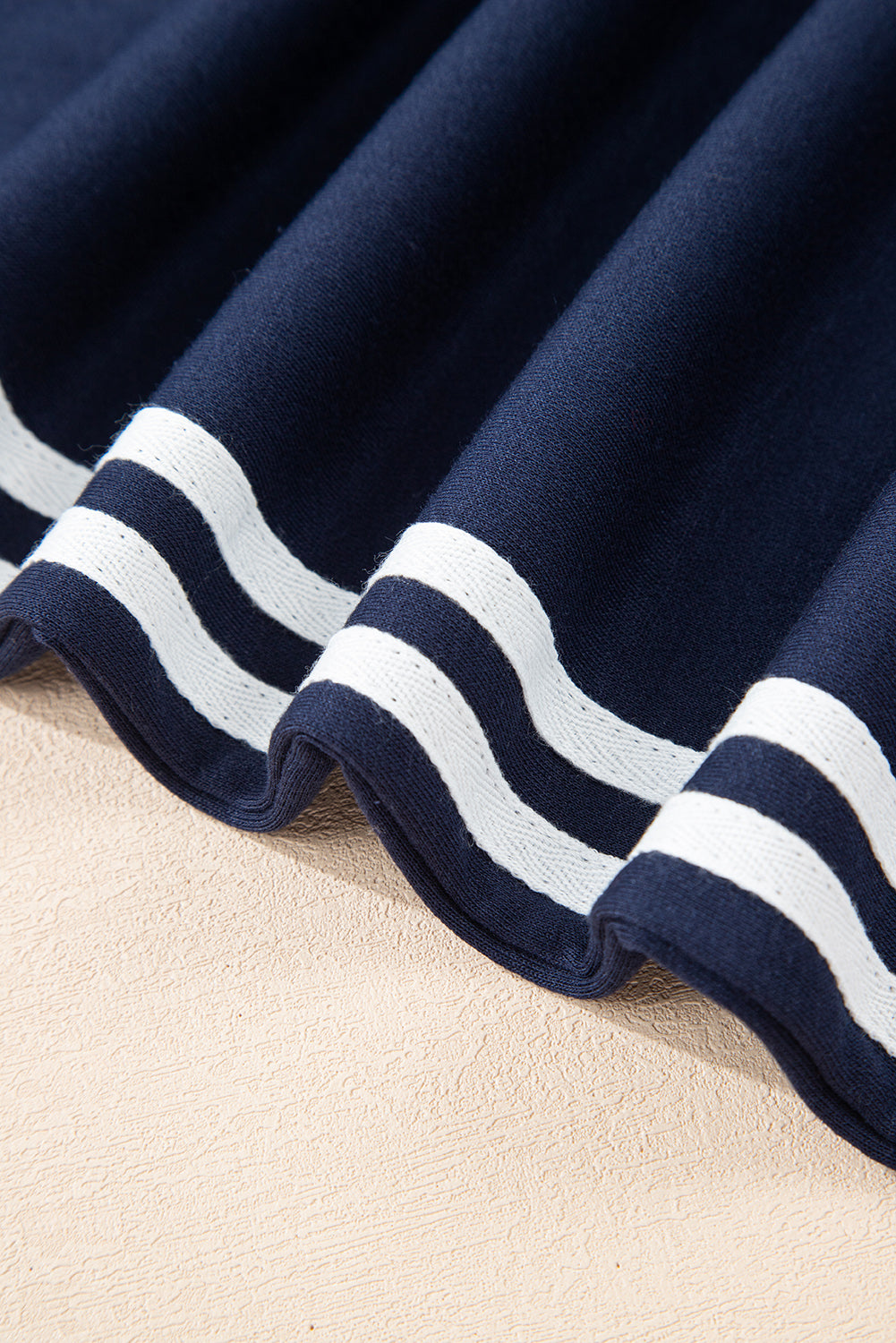 Varsity Striped Detail Crewneck and Sweatpants 2pcs Outfit (Other Colors)