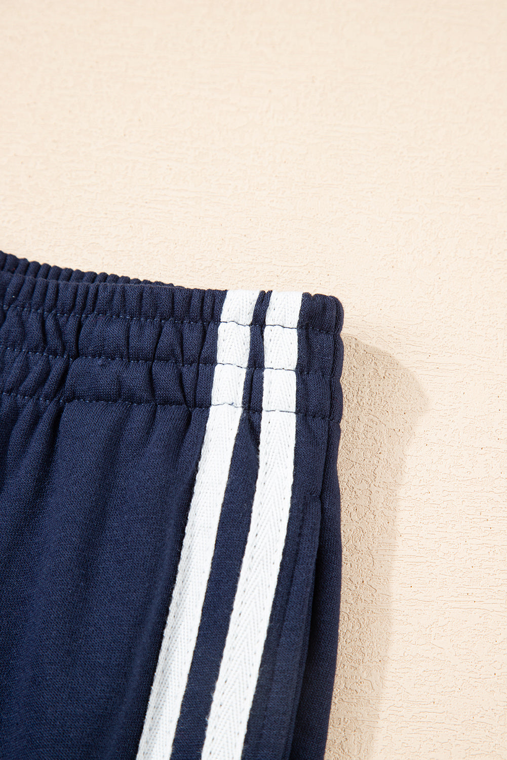 Varsity Striped Detail Crewneck and Sweatpants 2pcs Outfit (Other Colors)