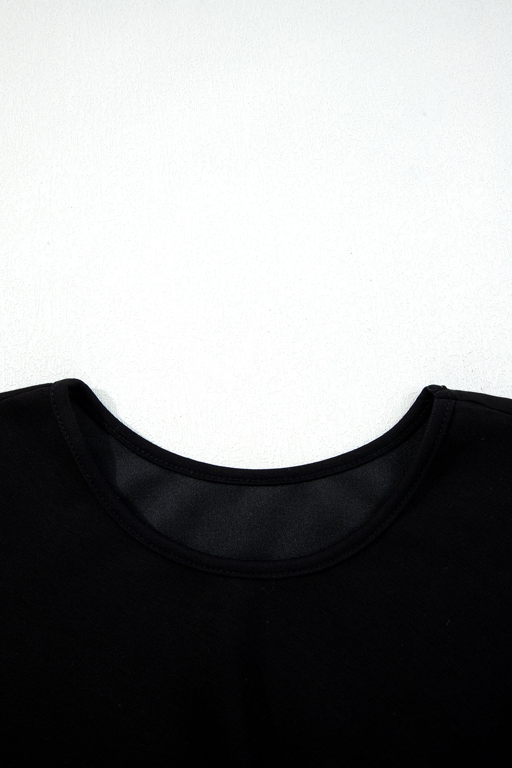 Black Solid Color Ruched Detail Long Sleeve Midi Dress (Extended Sizes)