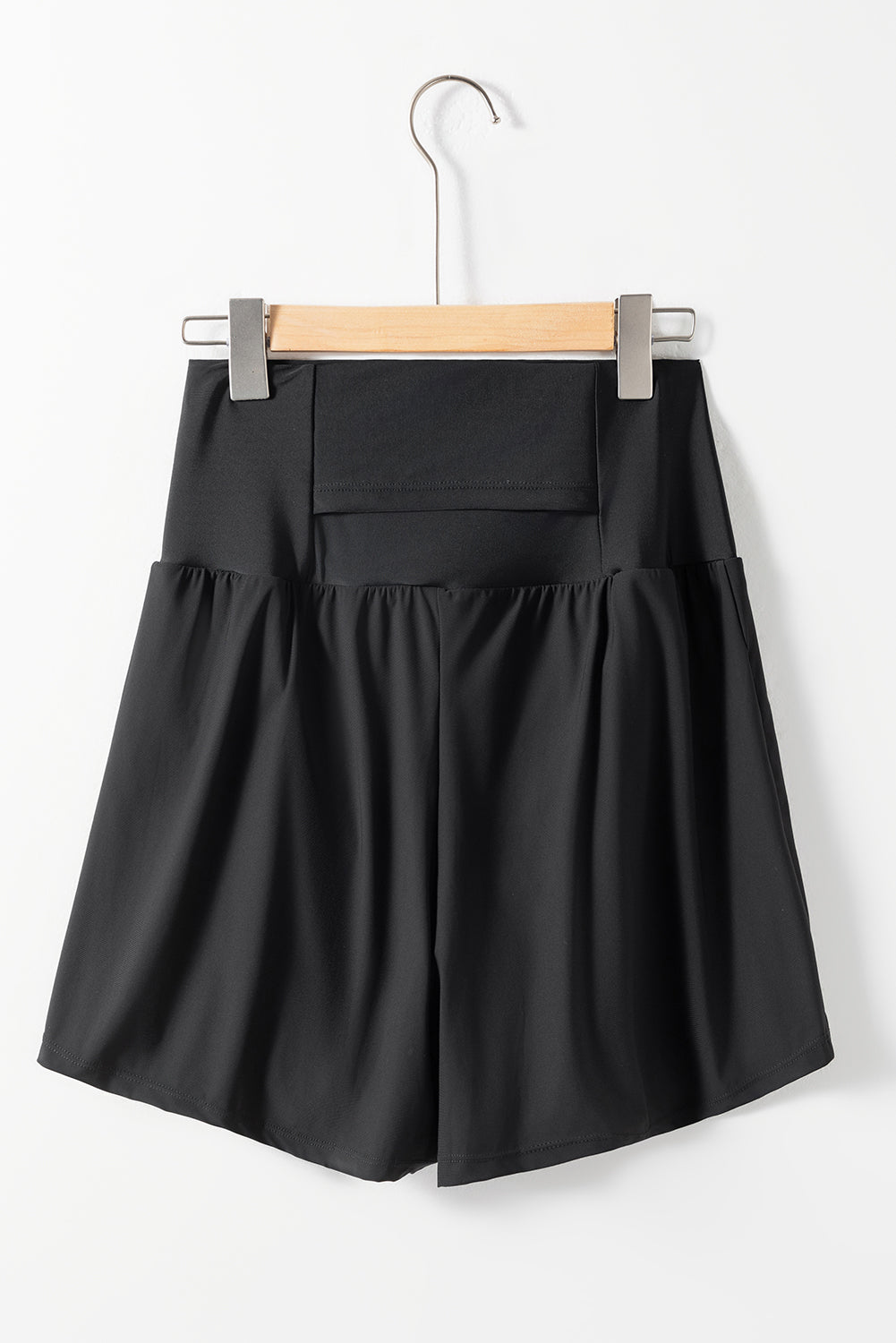 Black Pocketed Wide Waistband Swim Shorts (Extended Sizes)