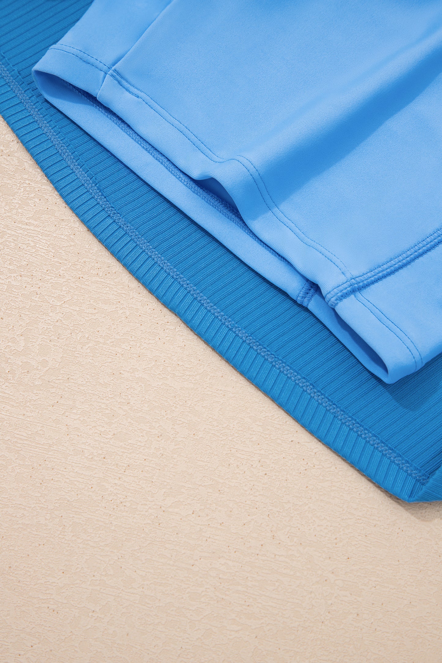 Block Edge Ribbed Pocketed Lined Swim Dress (Other Colors)