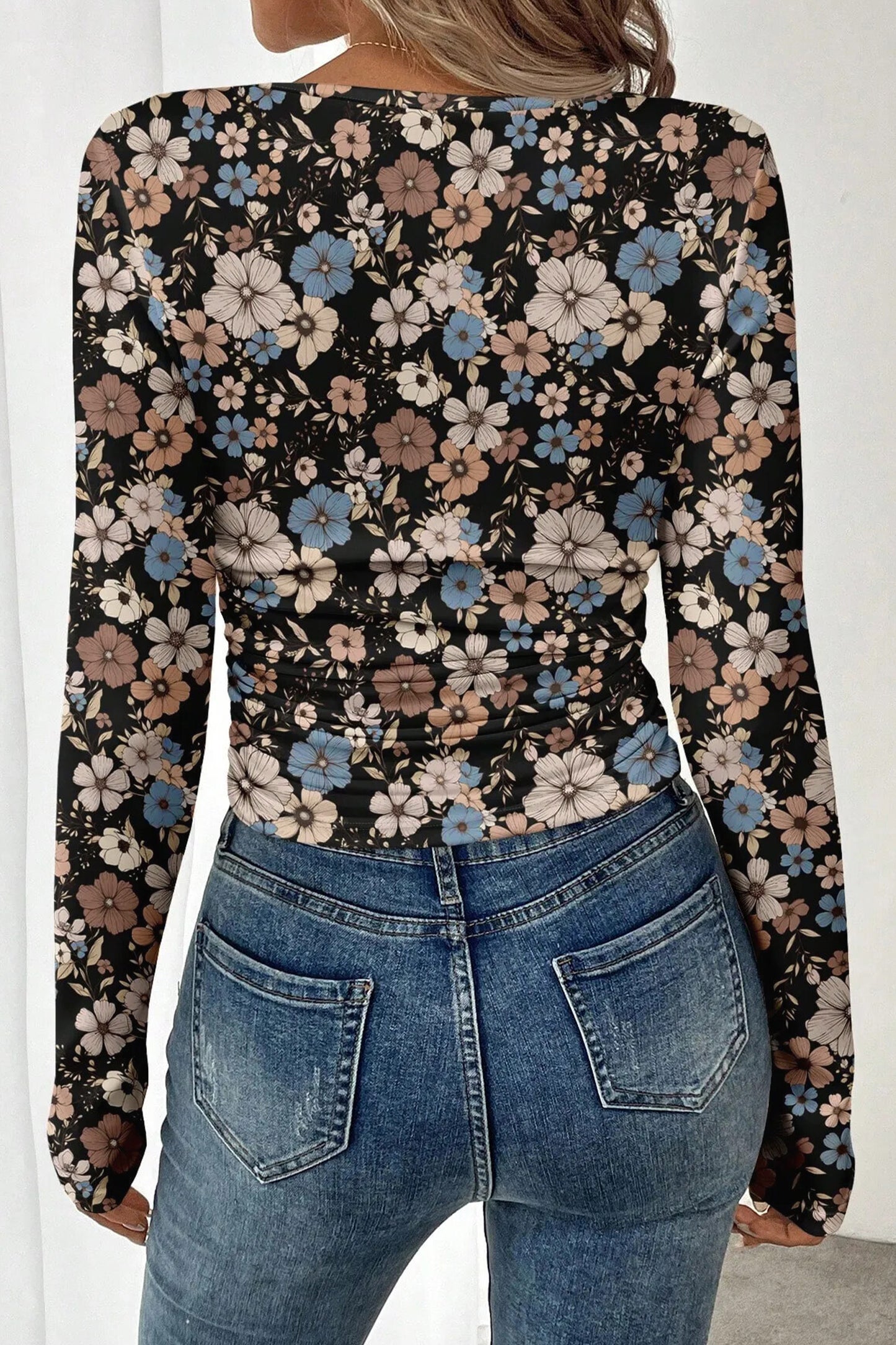 Print Slim Long Sleeve T Shirt (Other Colors)